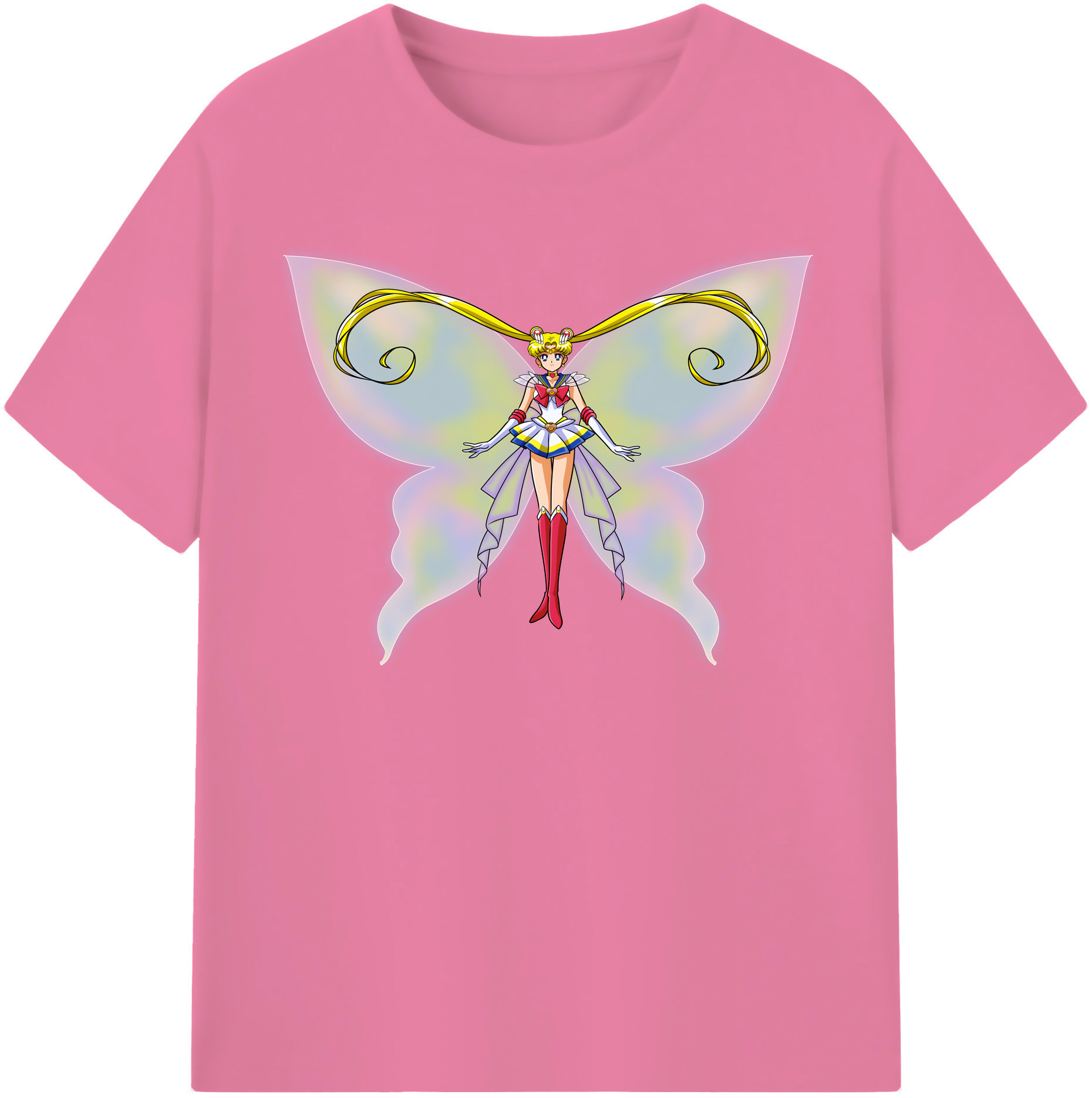 （画像用） 美少女戦士セーラームーン 月野 うさぎ つきの うさぎ Sailor Moon Tsukino Usagi 綿100％半袖Tシャツ（フロントプリント）